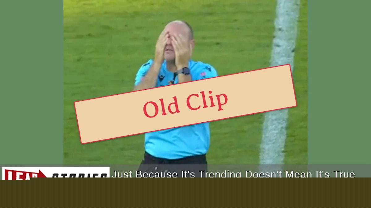 Fact Check: Video Of Crying Referee PREDATES 2026 FIFA World Cup Final Match Between Spain And Argentina