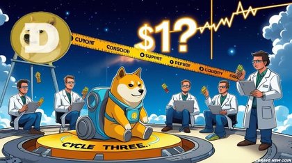 Dogecoin Price Prediction: Can DOGE Price Reach $1 as Long-Term Log Chart Signals Parabolic Cycle Three?