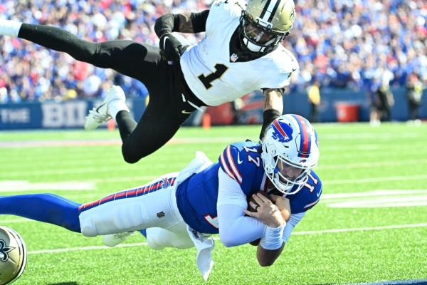 Bills pull away late against Saints behind Josh Allen’s 3 TDs