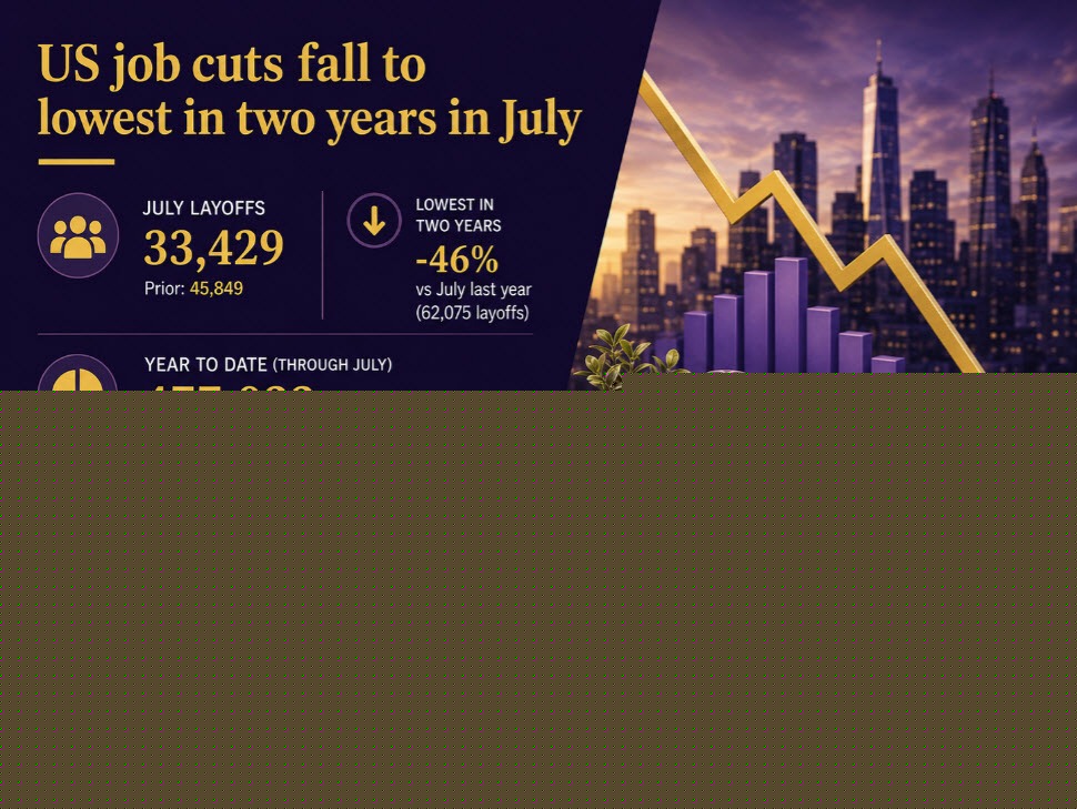 US-based employers announce fewest job cuts in two years in July