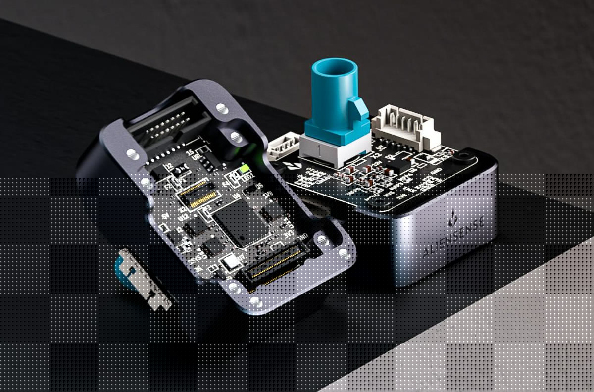 Aliensense NXS is a plug-and-play GMSL 2/3 and CAN-FD sensor board for robots