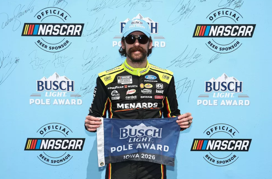 Ryan Blaney notches Iowa pole, lineup for Cup Series race