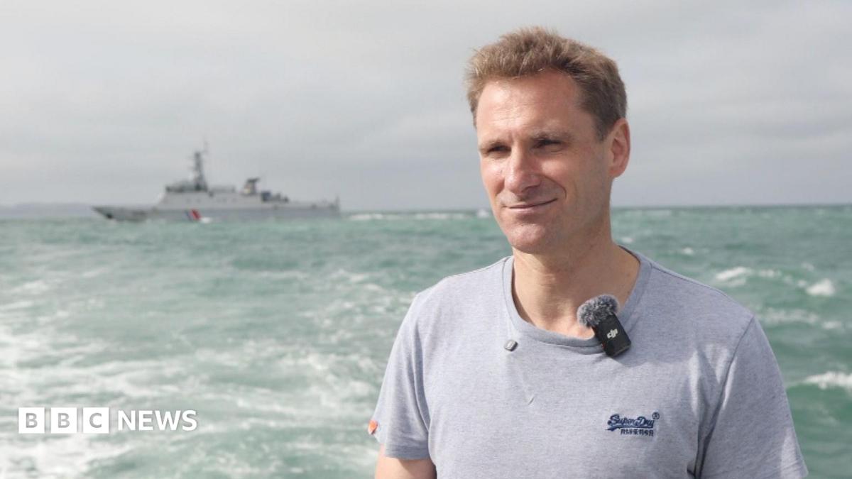 French Navy carries out 'shooting drill' mid interview
