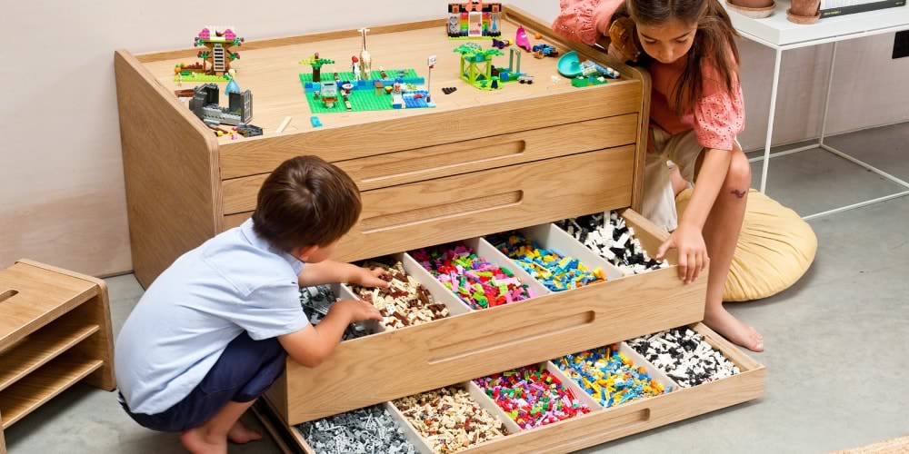 Say Goodbye to Stepping on Bricks With Brickle’s Genius Play Table