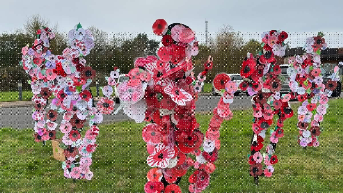 Communities invited to pin poppies on army statues across West Mercia ahead of Remembrance Day
