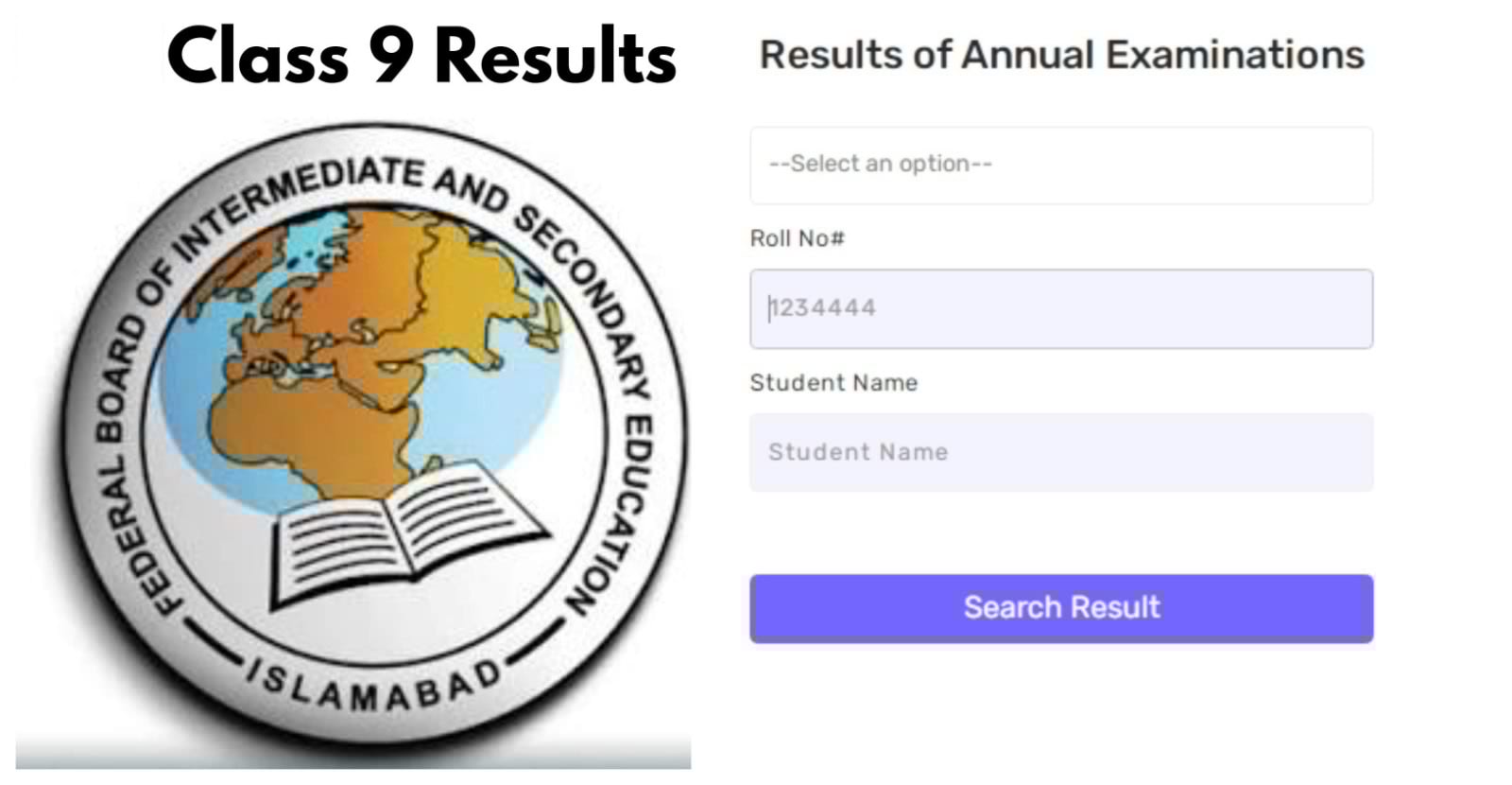 FBISE SSC Part I results 2026 for class 9 students: How to check online