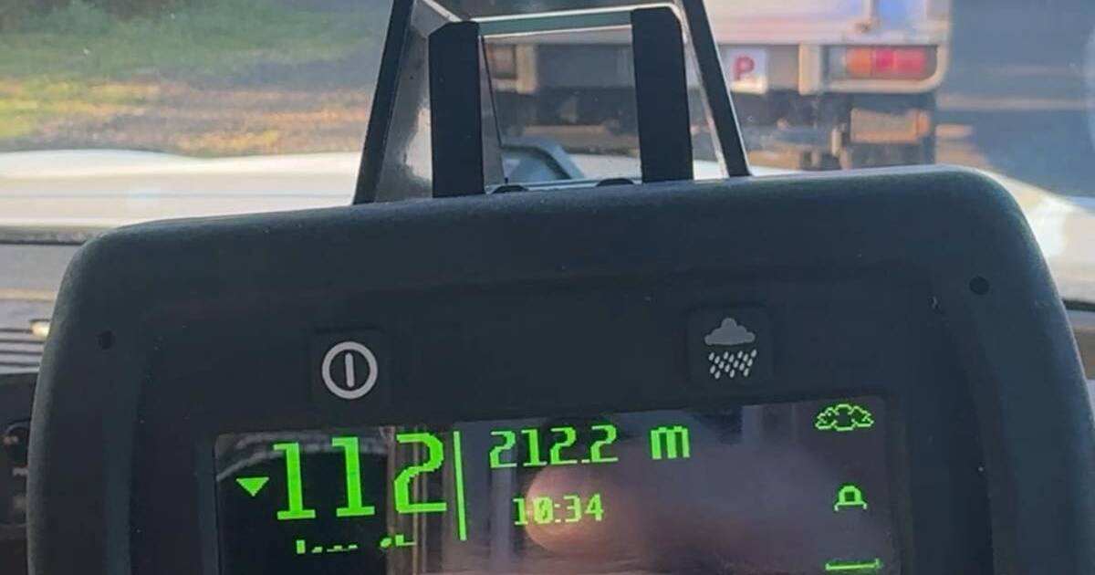 Driver caught 45km/h over speed limit, three weeks after getting license back
