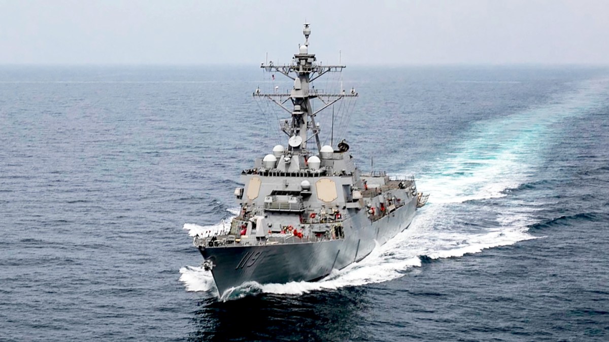 Destroyer, Electronic Surveillance Jet Joins U.S. Forces Massing In Middle East