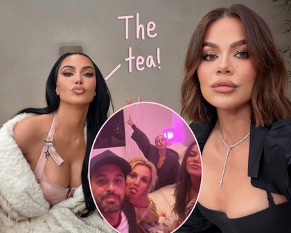 Kim & Khloé Kardashian Reveal How They ‘Ended Up In Bed’ With Britney Spears During ‘Crazy’ Sleepover!
