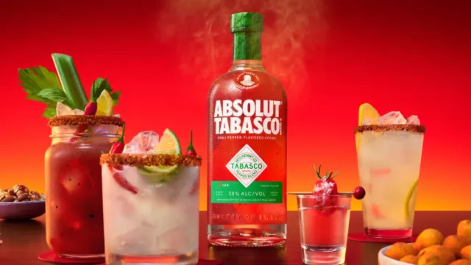Absolut Vodka teams up with Tabasco to launch spicy chili flavor
