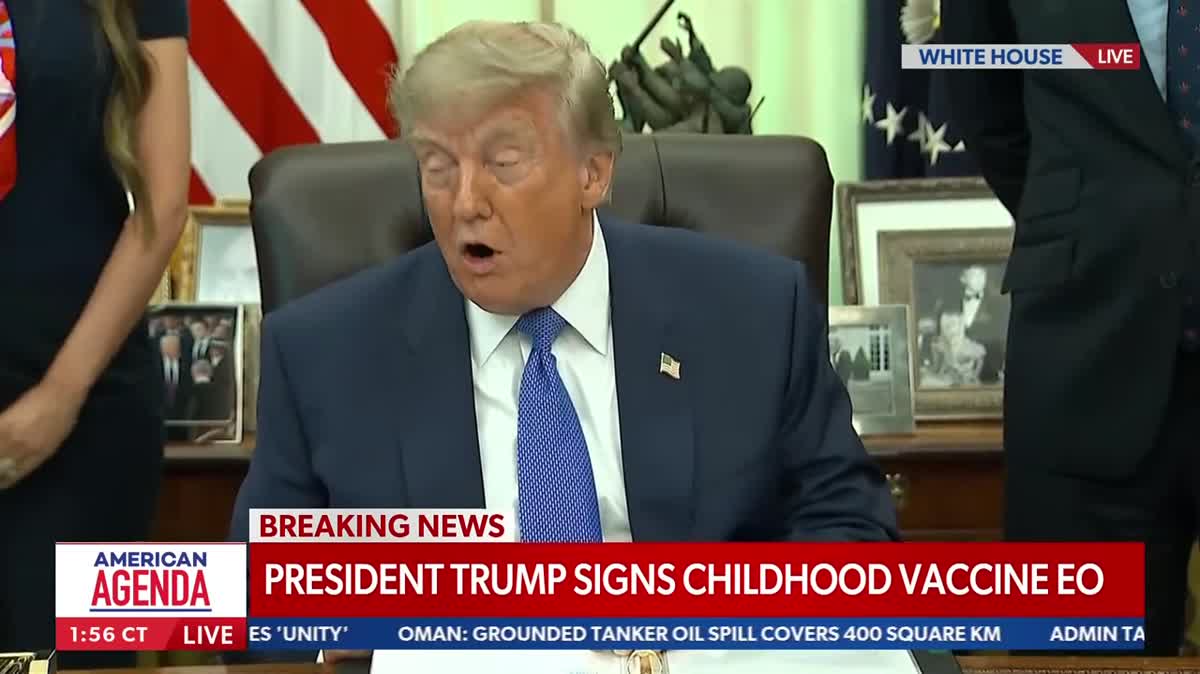 Trump Issues Crackpot Executive Order On Childhood Vaccines
