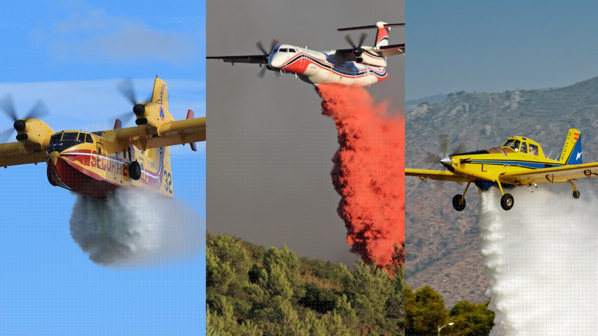 Incendies : Canadair, Dash 8, Air Tractor... comment la Sécurité civile articule sa flotte d'avions bombardiers d'eau
