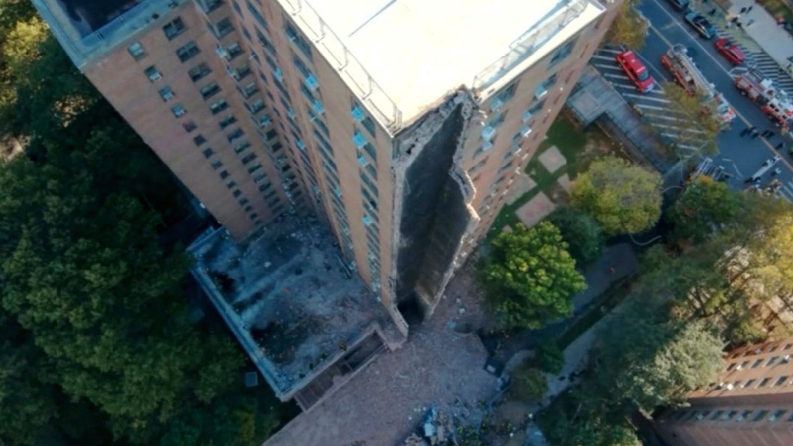 20-storey residential building collapses in New York, no injuries reported
