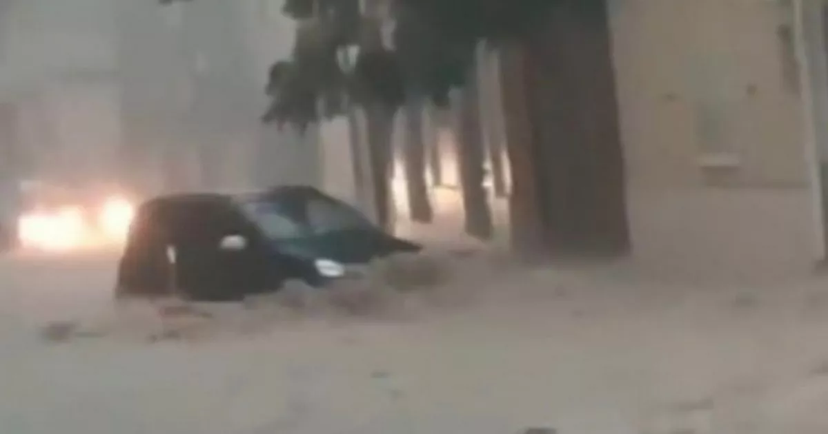Brit holiday hotspot swamped by flash floods with woman missing in latest storm