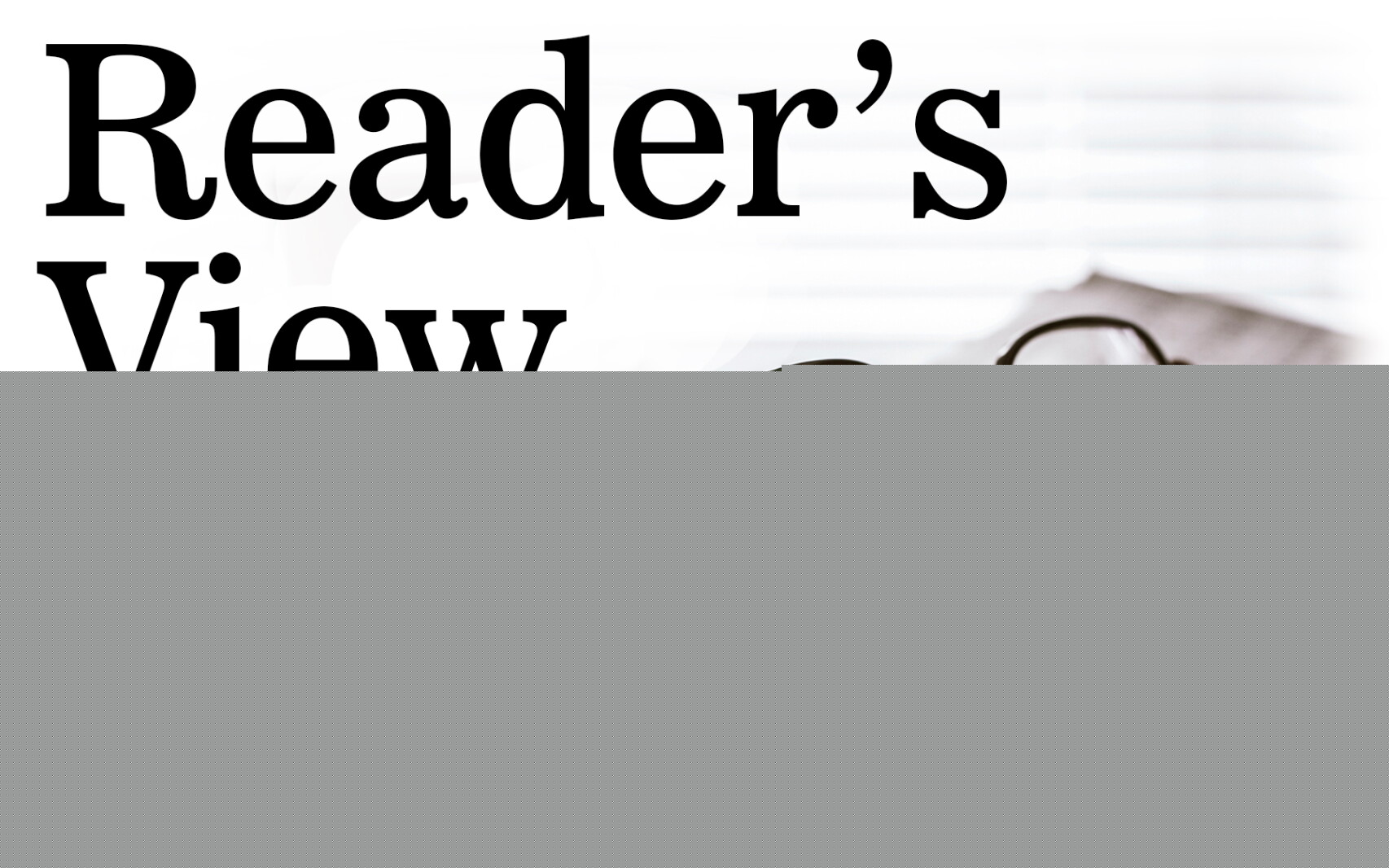 Reader's View: What should our generations leave behind?