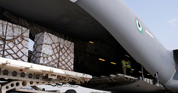 Three aircraft carrying more than 105 tonnes of aid flew to Afghanistan as part of UAE airlift