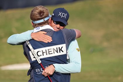 Adam Schenk says the nice carpet in his hotel room helped him win Butterfield Bermuda
