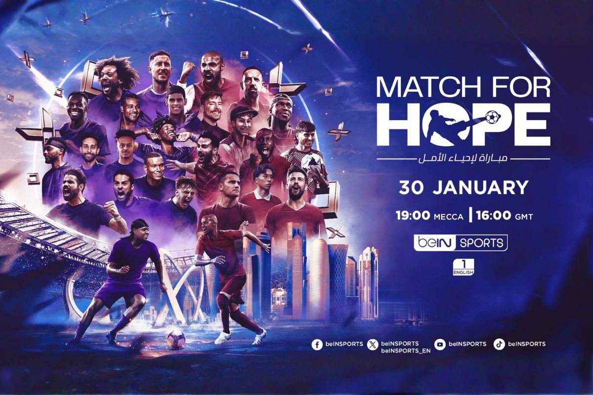 beIN SPORTS to Broadcast ‘Match for Hope 2026’ Live and Free‑to‑Air