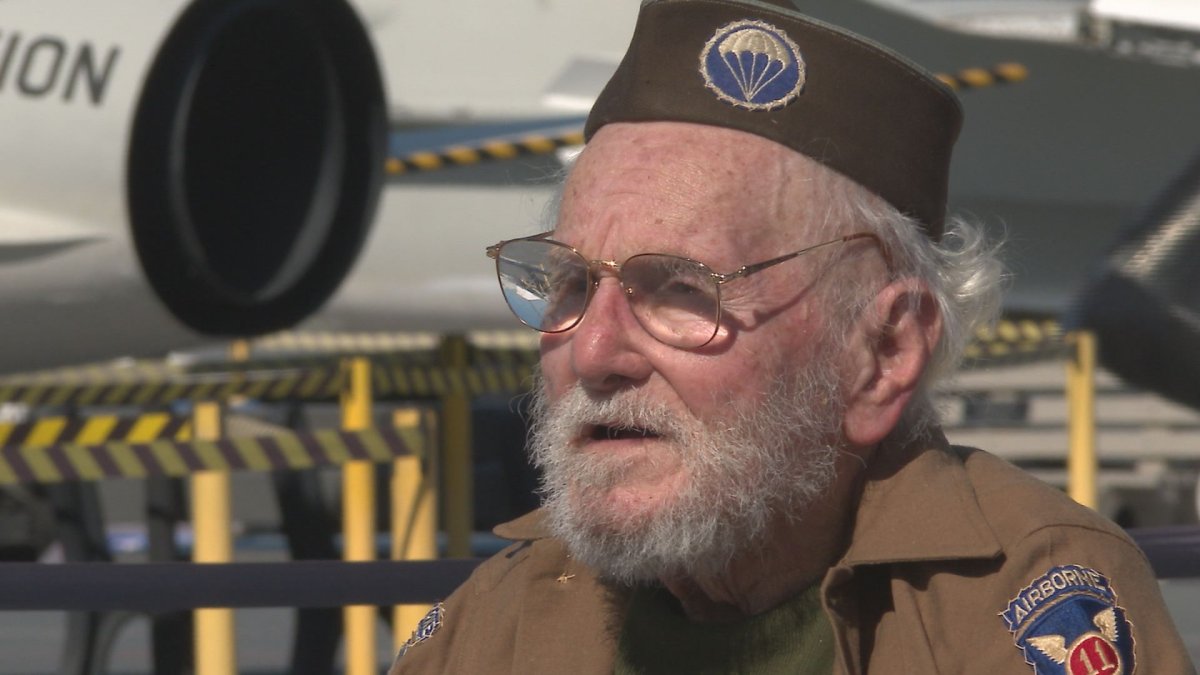 WWII veteran, 98, surprised as guest of honor aboard San Diego's USS Midway