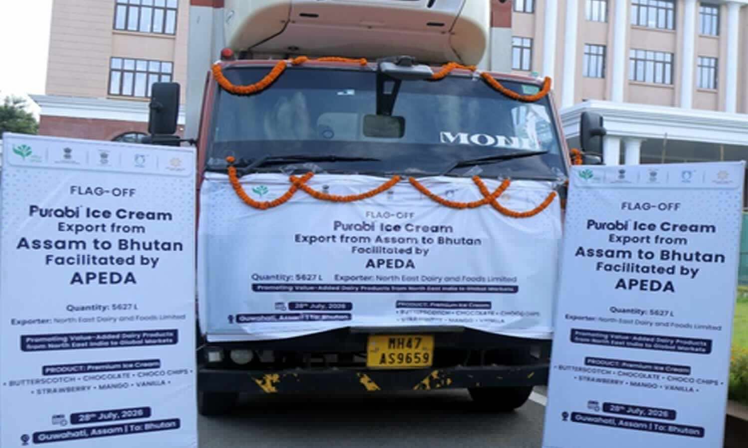 Assam exports 1st consignment of Purabi Ice Cream to Bhutan in 'sweet milestone for India'