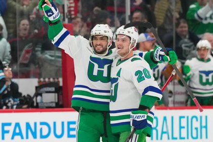 Hurricanes Score Thrice In Under Two Minutes To Steal Win Over Mammoth