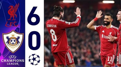 Liverpool Demolish Qarabag 6-0 to Secure Champions League Last-16 Spot