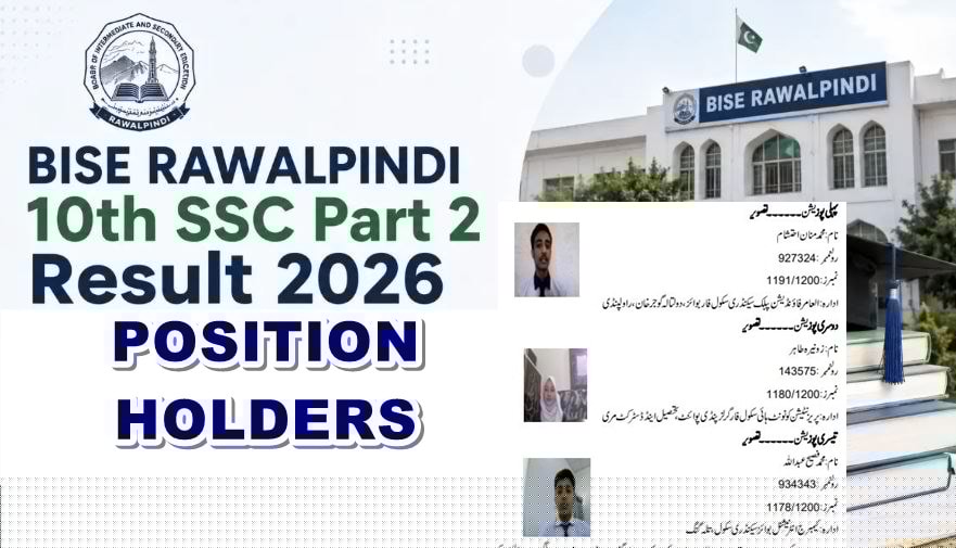 Rawalpindi Board Matric Result 2026: Toppers, Position Holders