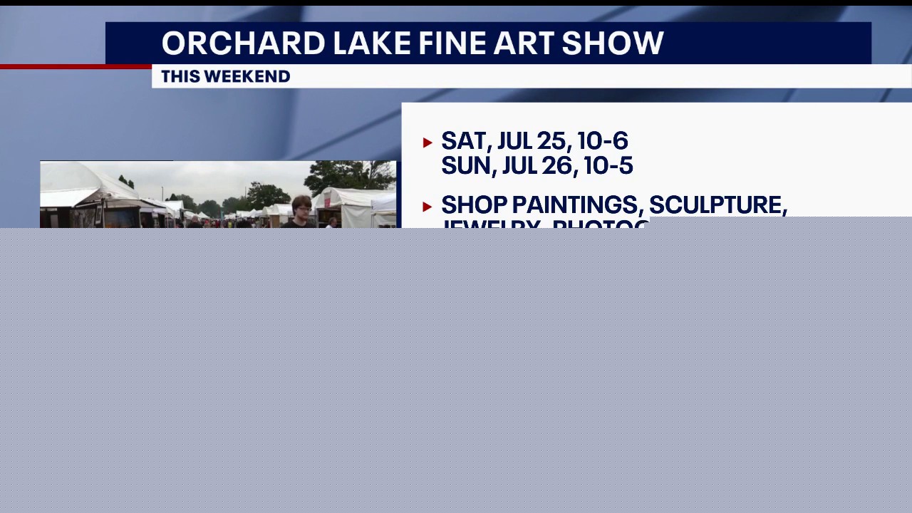 Orchard Lake Fine Art Show returns this weekend