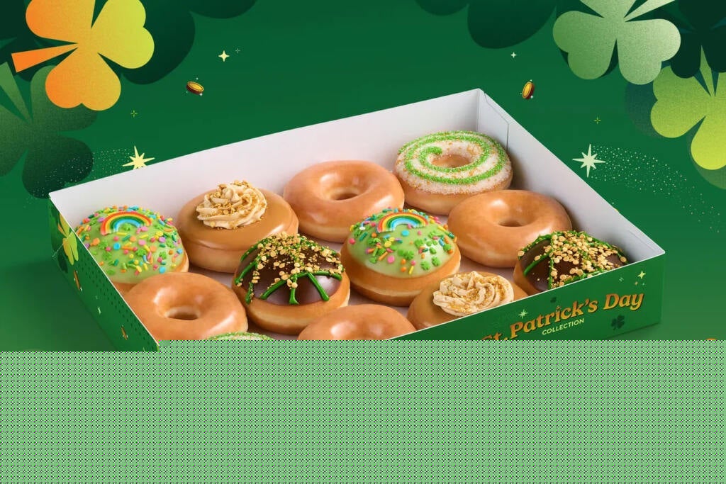 Krispy Kreme Launches St. Patrick’s Day Doughnuts, Offers Year of Free Treats