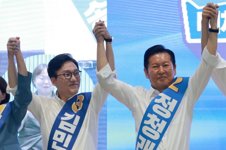 김민석, 48.5% 강원·TK서 1위…정청래 44.4%