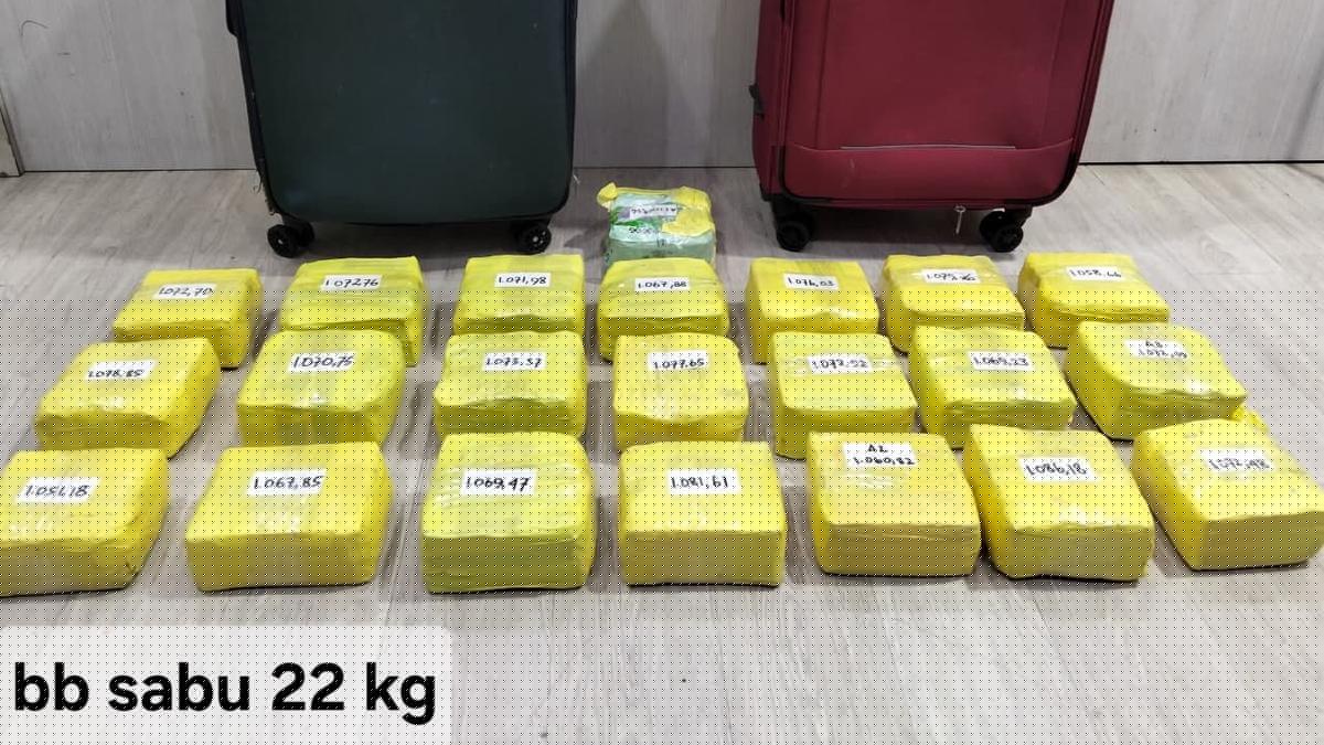 Detik-detik WNA Pakistan Ditangkap karena Bawa Narkoba, 22 Kg Sabu Disita