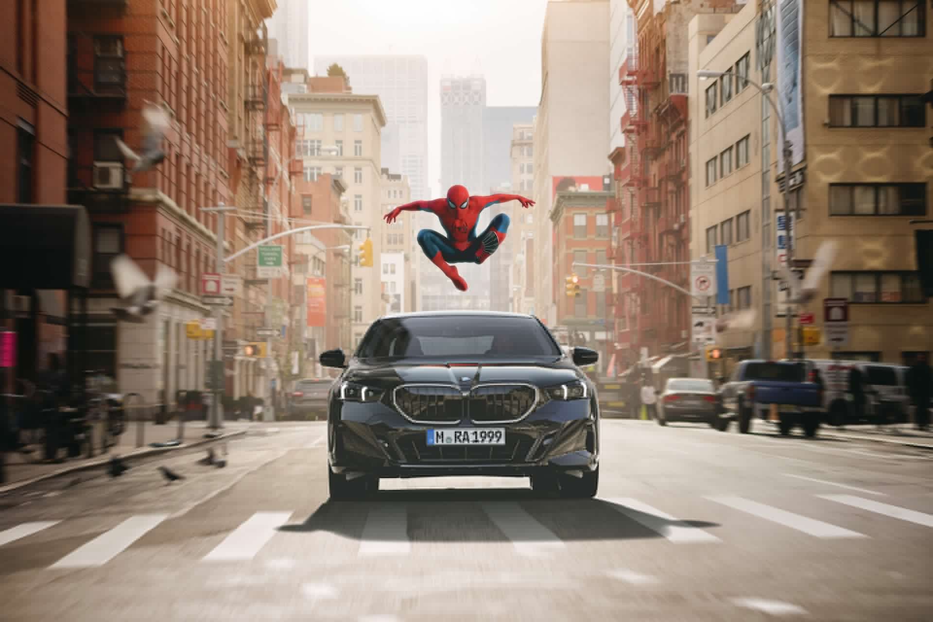 BMW beams ‘Spider-Man’ ads to driver’s dashboards