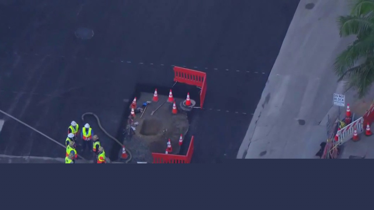 Sunset Blvd. expected to reopen overnight after water main repairs