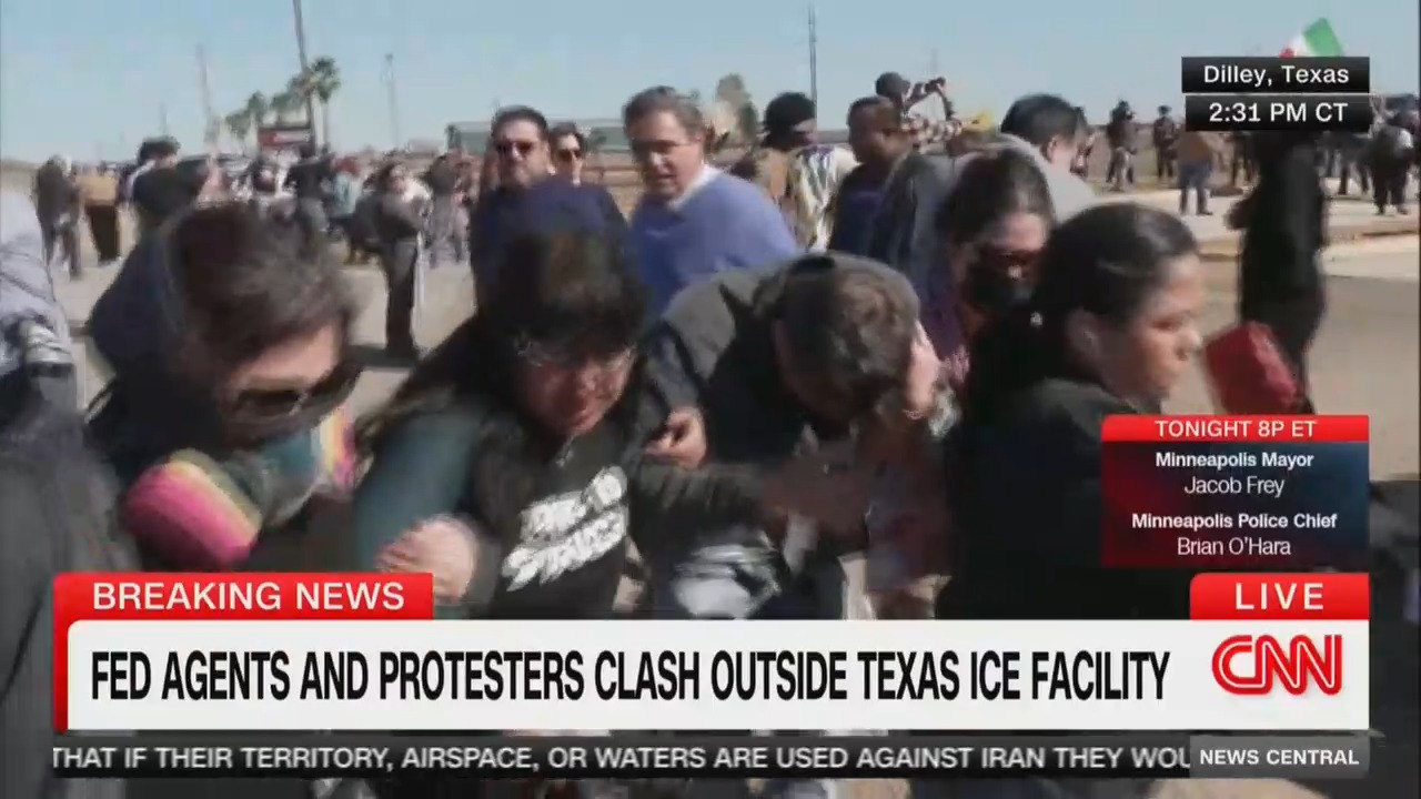 ‘Oh Sh*t!’ CNN Catches Gnarly Scene Featuring Anti-ICE Protesters Coughing Through Smoke Bombs