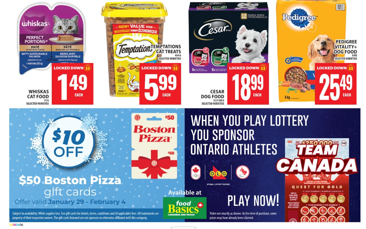 Food Basics: Get $10 Off Boston Pizza Gift Cards + Flyer Deals