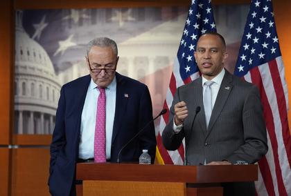 ‘Unserious and Ridiculous’: Schumer, Jeffries Dig In on Spending Fight After Trump Cancels Meeting With Democrats