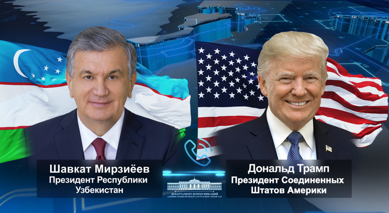 Uzbek President Mirziyoyev holds phone call with President Trump to discuss strategic ties