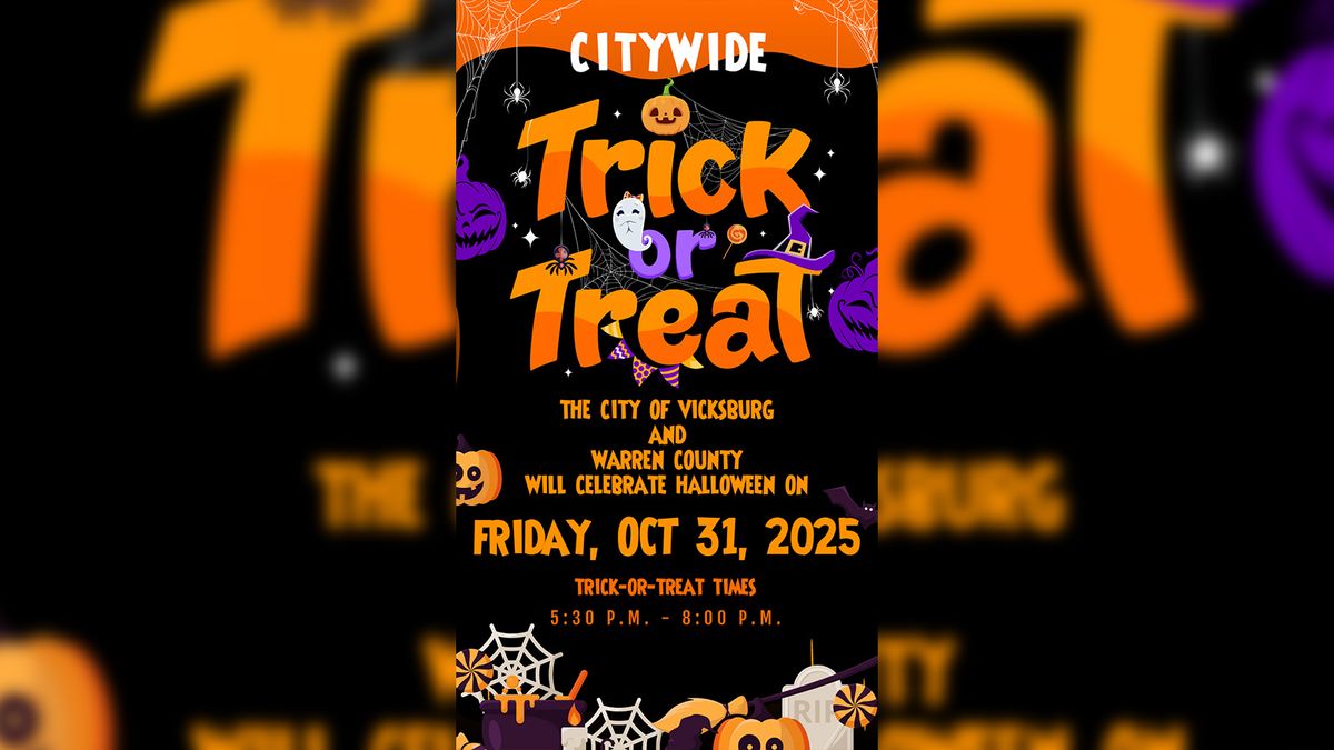 Vicksburg announces trick-or-treat hours, Trunk or Treat event