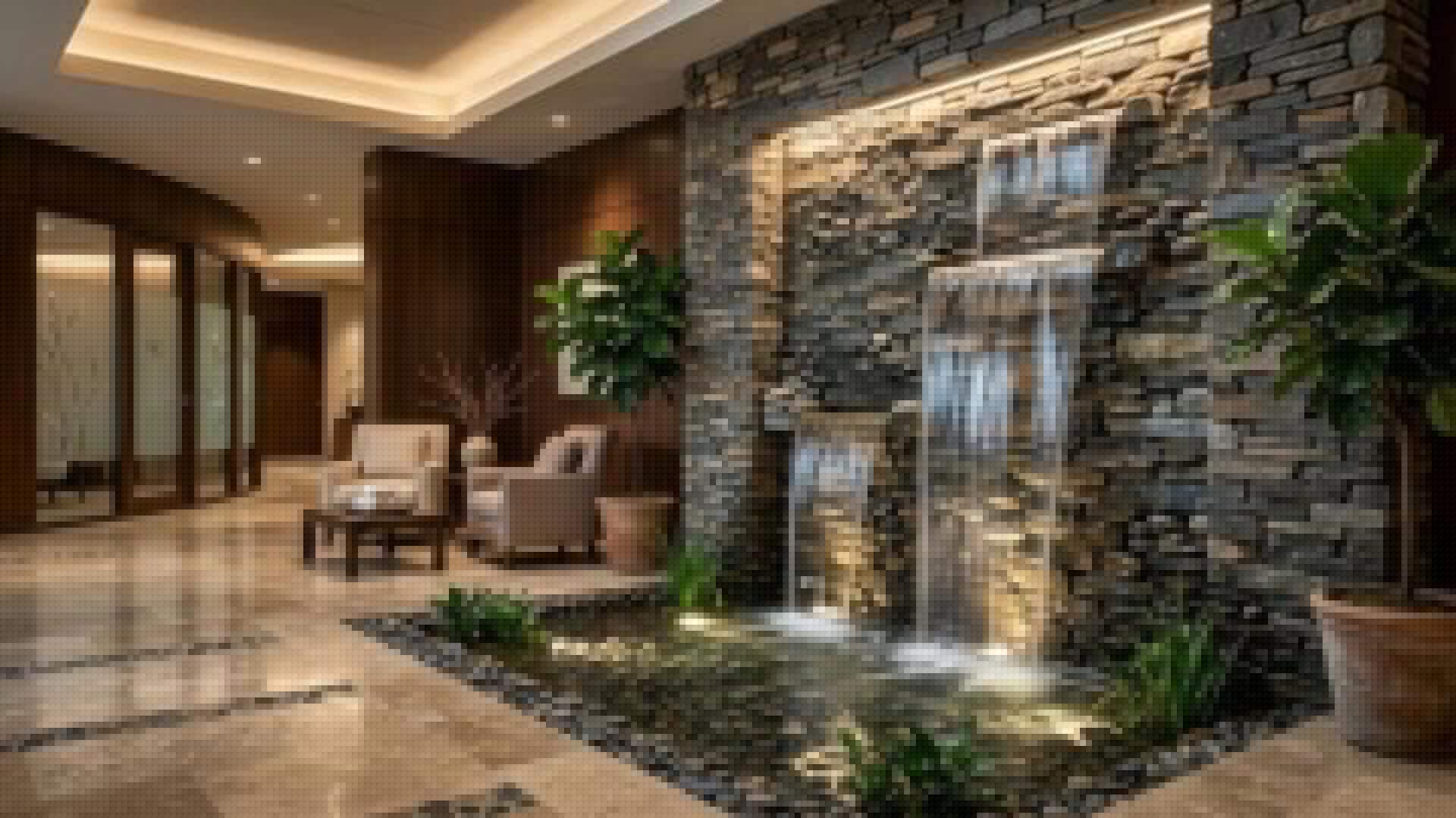Want a calmer home? Add an indoor waterfall