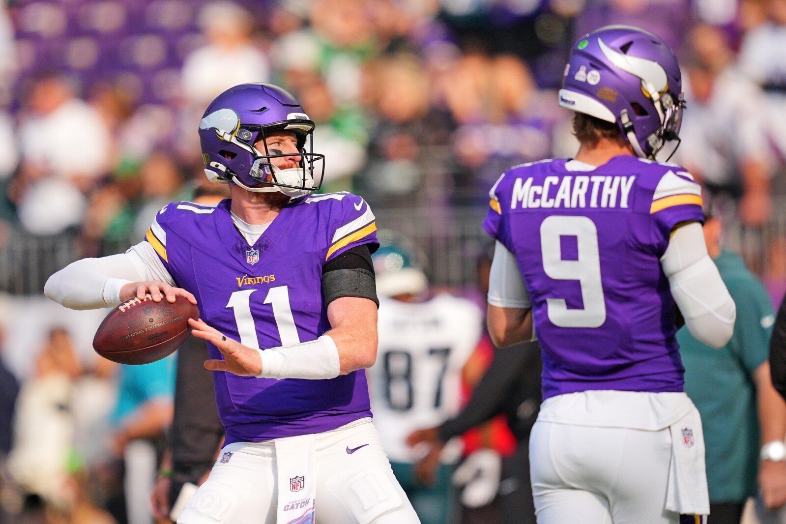 Carson Wentz will start for Vikings. Is J.J. McCarthy getting close?