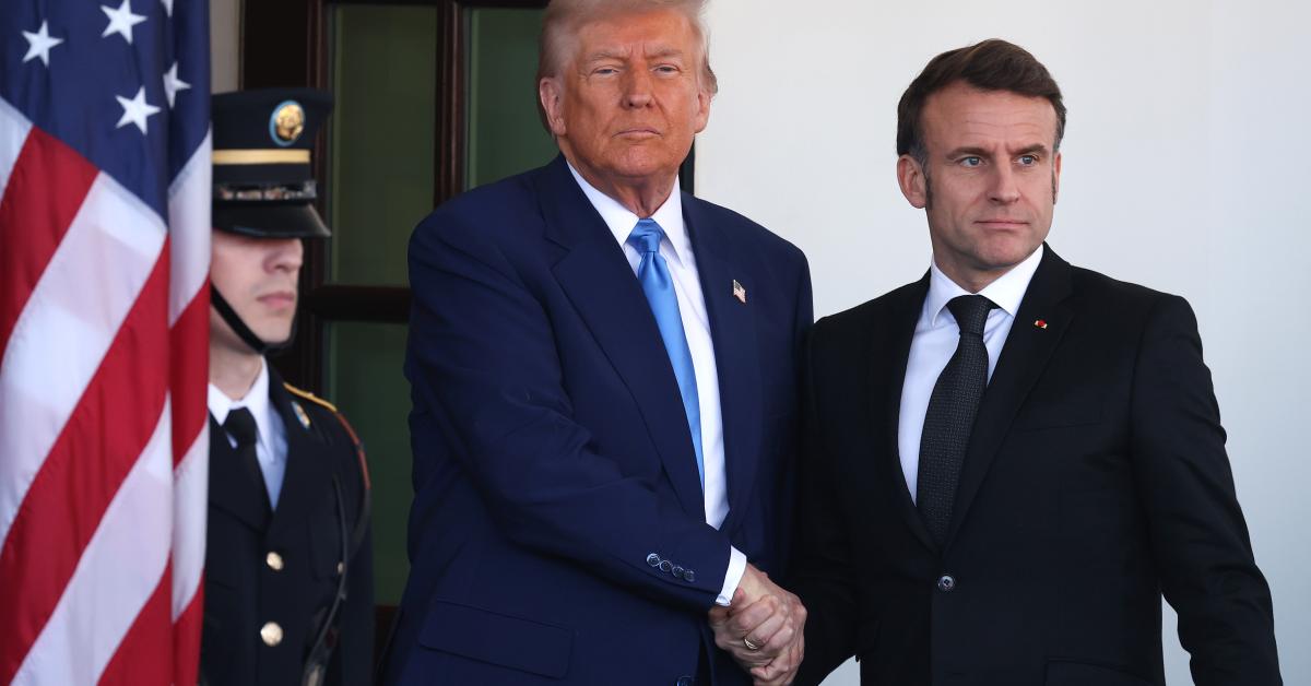 Macron calls Trump, blocked from crossing street for motorcade: 'Everything is frozen for you'