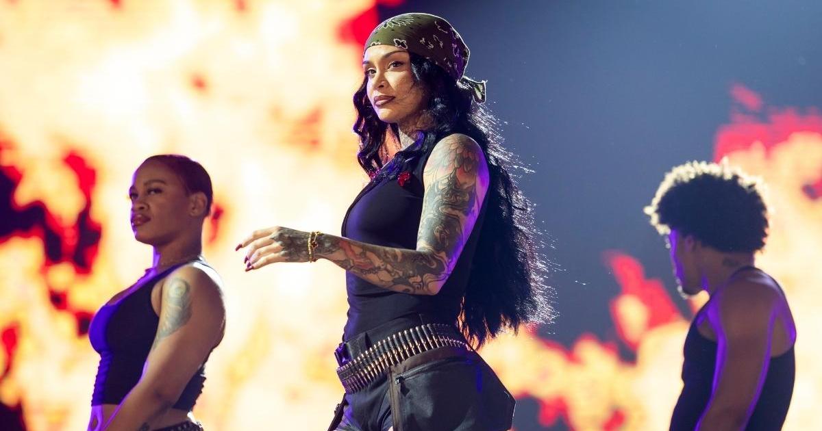Kehlani Shows Tattoos in Bodysuit Look for India Concert