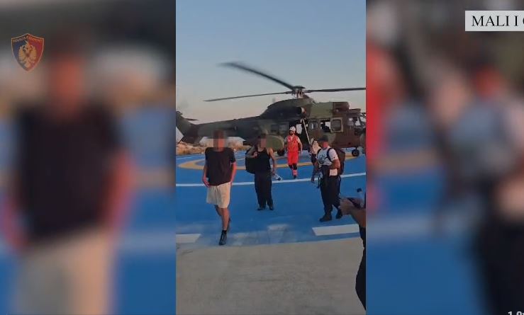 VIDEO/ U bllokuan në Malin e Çikës, shpëtohen me helikopter tre turistë gjermanë