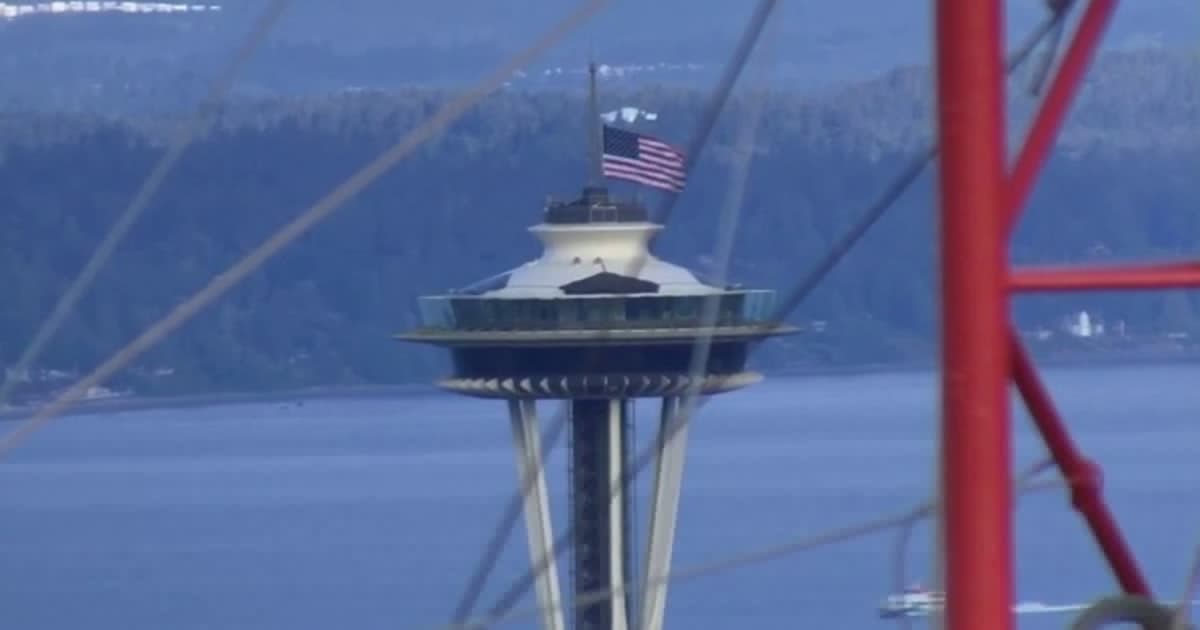 Seattle Space Needle flag at half-staff following deadly food festival shooting