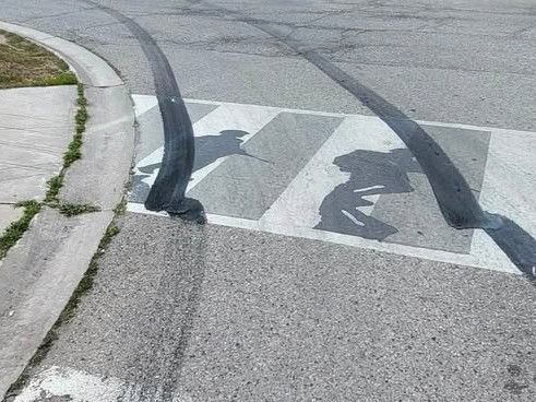 Police seek help after veterans' memorial crosswalk damaged