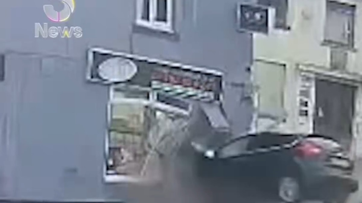 British Driver Jailed After Crashing Into Falafel Shop, Seriously Injuring his Passenger | NEW FOOTAGE