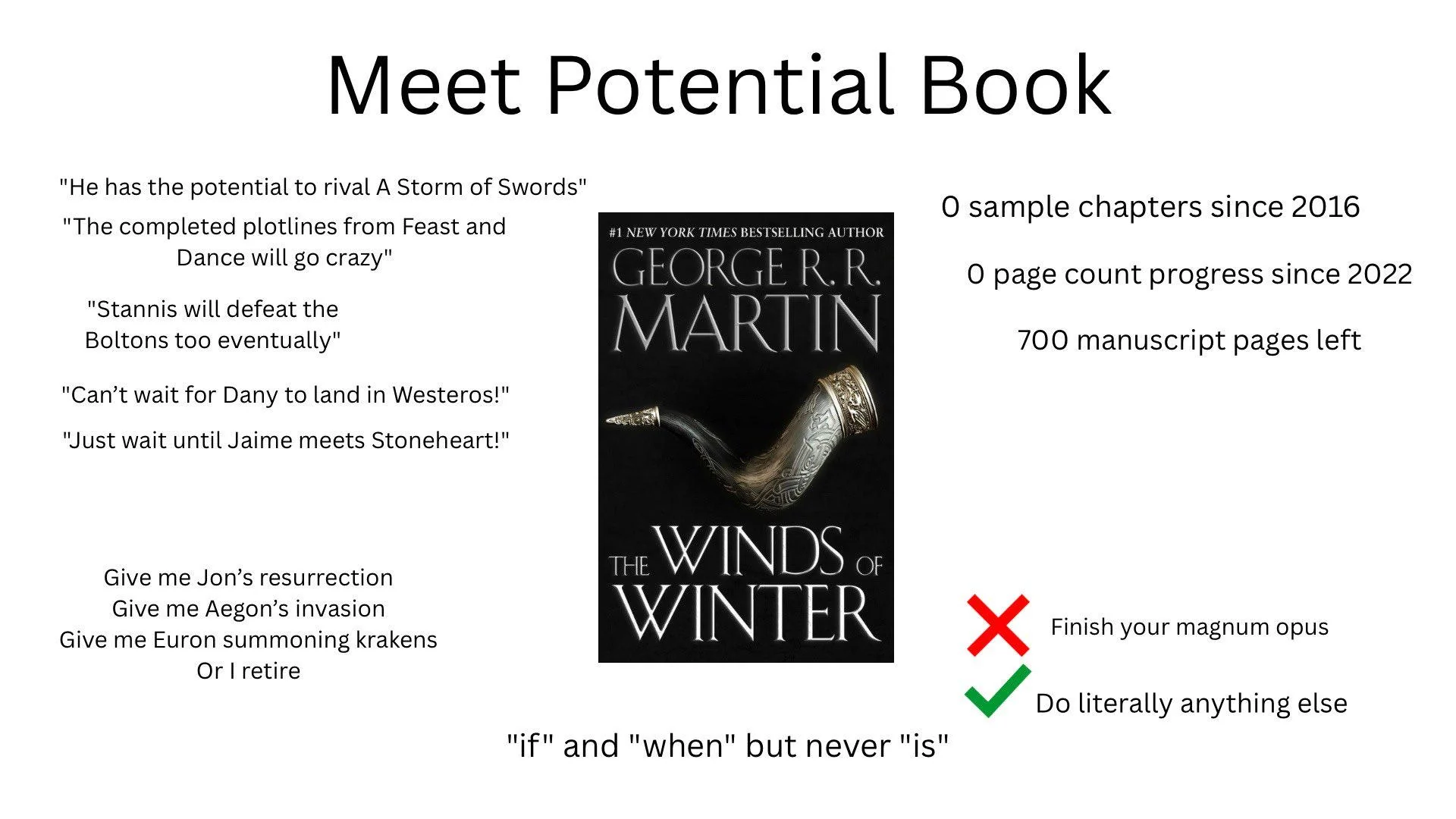 /r/freefolk - Meet the potential book | /r/FreeFolk