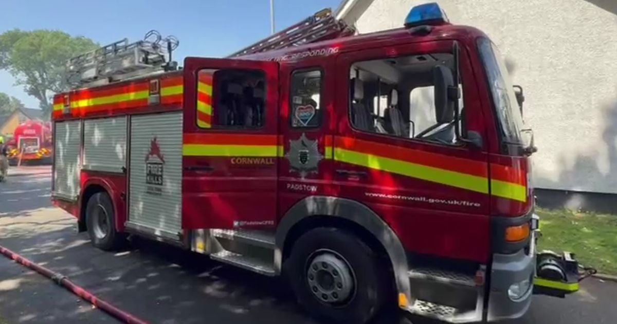 Three treated as Hayle house fire breaks out at 2am