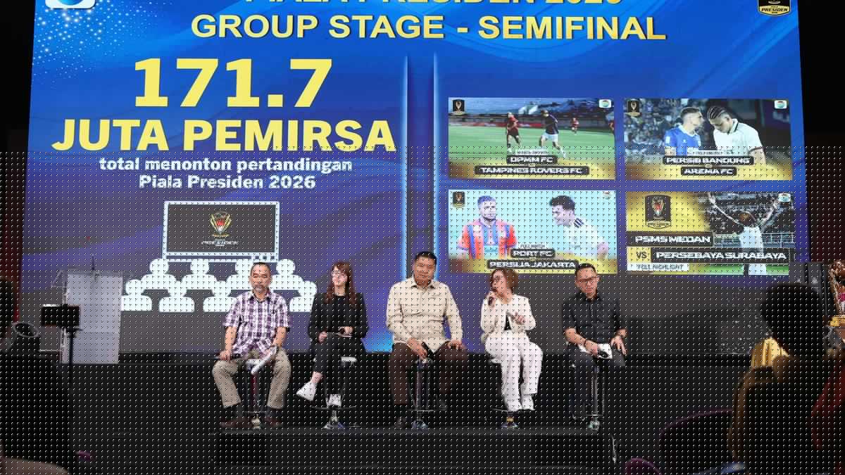 Rating-Share Pertandingan Piala Presiden 2026 Naik 16 Persen