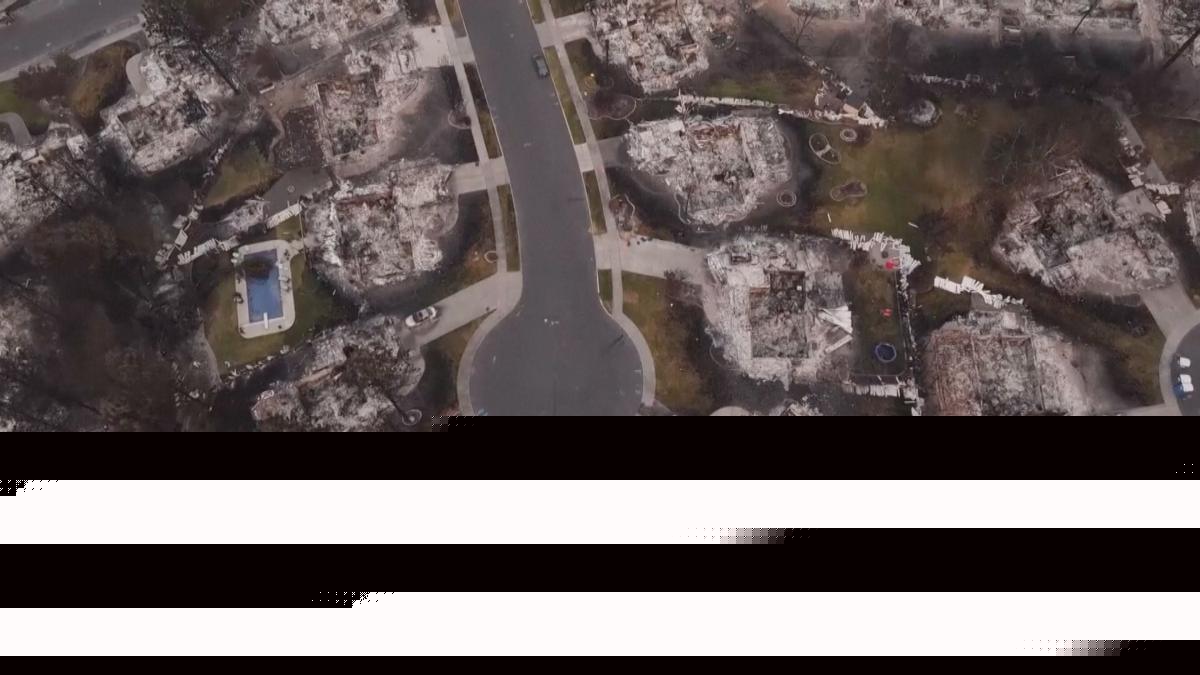 Drone captures devastating aftermath of Spokane wildfires